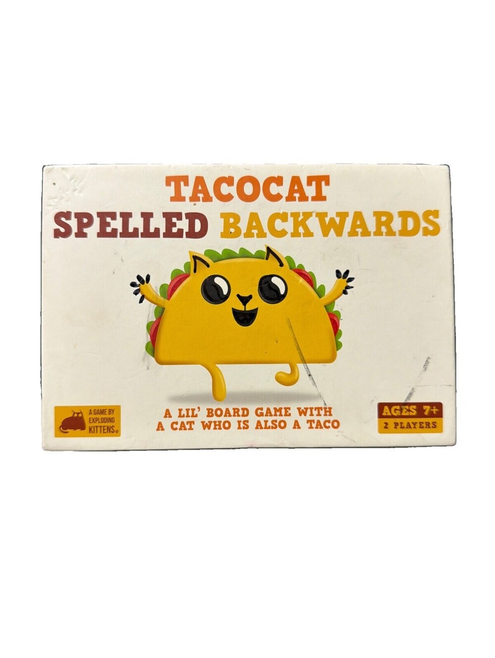 Tacocat Spelled Backwards - A Lil’ Board Game with a Cat Who is Also a Taco! 7+